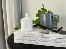 Load image into Gallery viewer, Gloss White Baby Geo 120ml Soy Candle