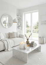 Load image into Gallery viewer, Royal White Large Geo 500ml Soy Candle