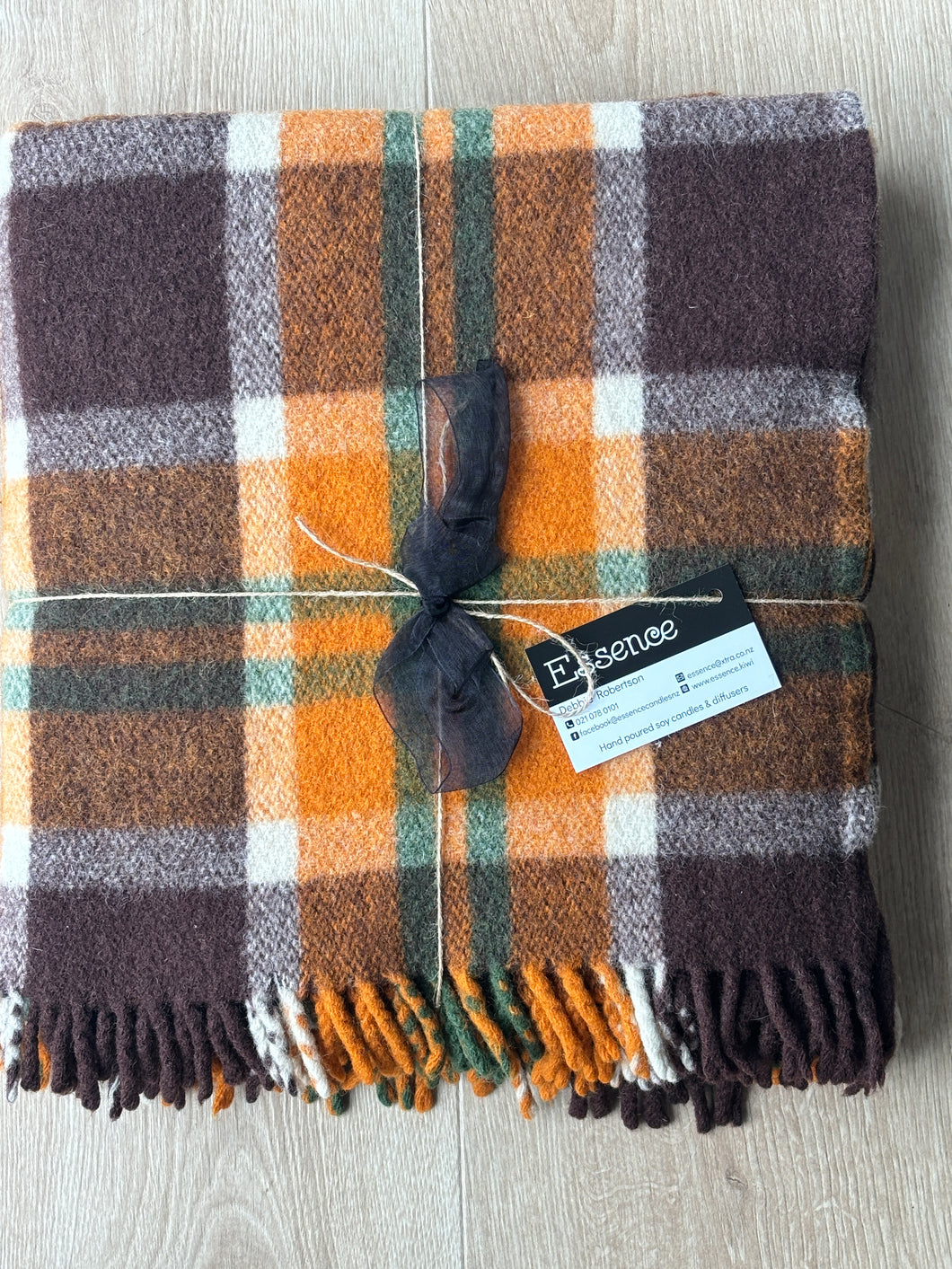 Pure Virgin Wool Travel Rug made in New Zealand