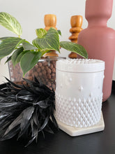 Load image into Gallery viewer, Gloss White Rockstud 350ml Soy Candle
