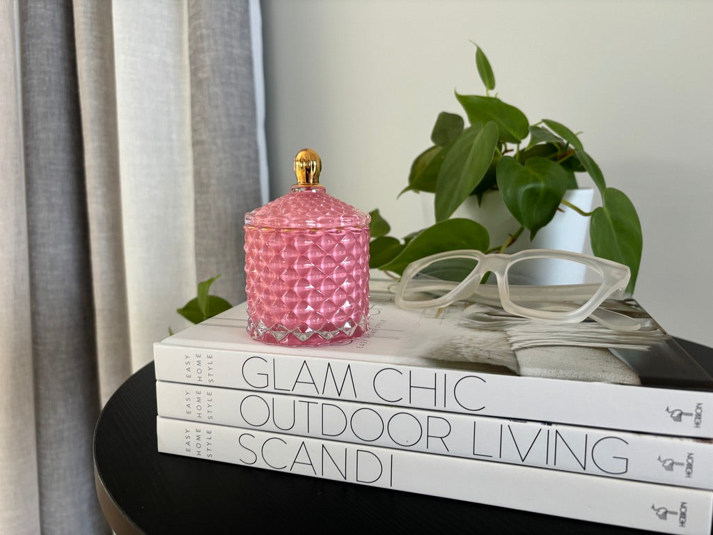 Royal Pink Baby Geo 120ml Soy Candle