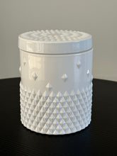 Load image into Gallery viewer, Gloss White Rockstud 350ml Soy Candle
