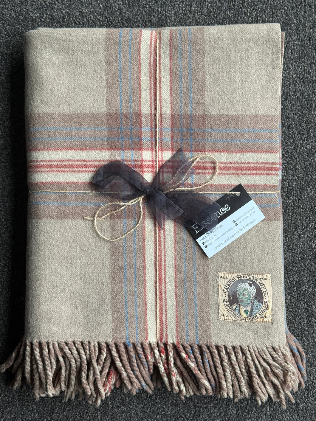 Kaiapoi 100% Pure Wool Travel Rug