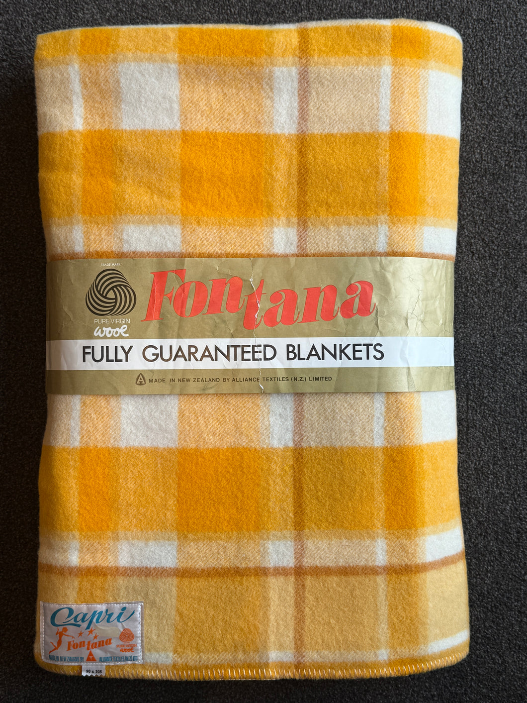(Brand New) Capri Fontana pure virgin wool KING Blanket