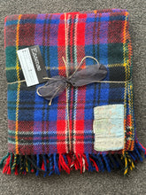Load image into Gallery viewer, Royal Wool Tartan Travel Rug (MacPHERSON Tartan)
