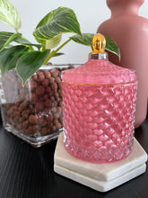 Load image into Gallery viewer, Royal Pink Medium Geo 300ml Soy Candle
