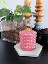 Load image into Gallery viewer, Royal Pink Baby Geo 120ml Soy Candle
