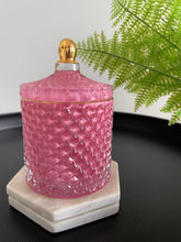 Load image into Gallery viewer, Royal Pink Medium Geo 300ml Soy Candle
