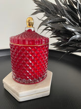 Load image into Gallery viewer, Royal Red Medium Geo 300ml Soy Candle
