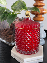 Load image into Gallery viewer, Royal Red Medium Geo 300ml Soy Candle
