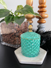 Load image into Gallery viewer, Royal Teal Baby Geo 120ml Soy Candle

