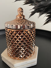 Load image into Gallery viewer, Rose Gold Medium Geo 300ml Soy Candle
