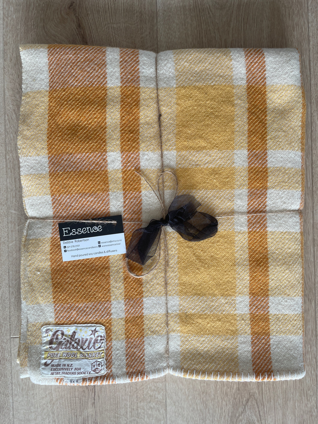 Caramel and Cream Single Galaxie New Zealand Wool Blanket