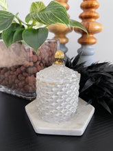 Load image into Gallery viewer, Royal White Baby Geo 120ml Soy Candle
